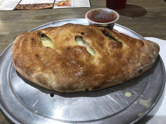 Veggie calzone.