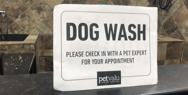 Dog wash by appointment only