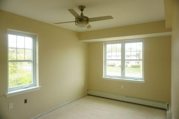 Inside of one of the apartment units at a job close to completion in Central Islip, NY