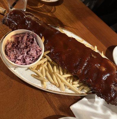 Rack of Ribs with Fries