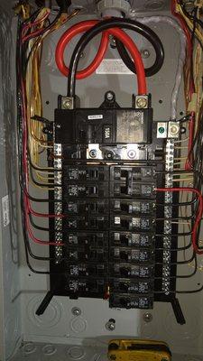 This is what you Electric panel will look like when we're done.