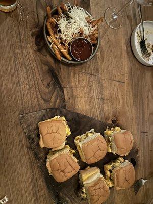 Steam burgers and garlic fries