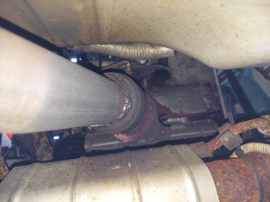 After their job without  catalytic  converter