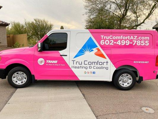 One of our Tru Comfort trucks. If you see us, stop and say hello and ask questions if you have them!