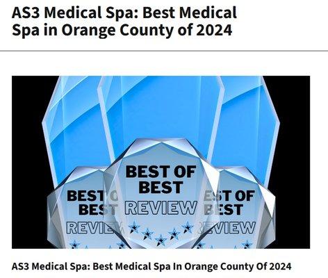 Voted Best Medical Spa in Orange County of 2024 on Oct 24th, 2024 | Medical Spa in Santa Fe Springs, CA