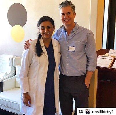 Dr. Gaur and Dermatologist Dr. Will Kirby. ‍ ‍
Post PRK Surgery.