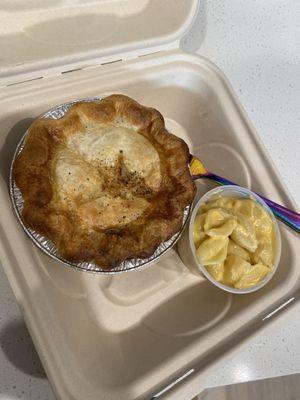 Chicken Pot Pie and homemade mac & cheese