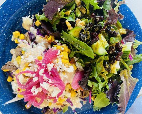 Tostada with house salad