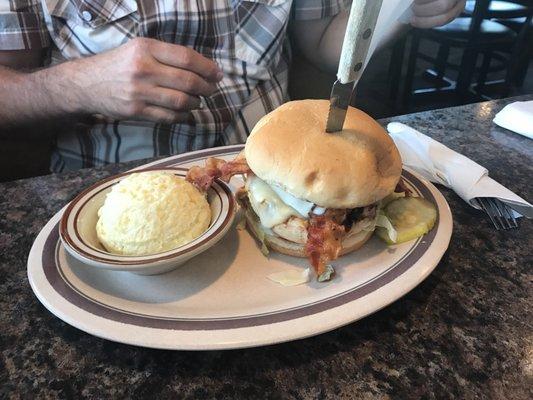 Chicken Ranch Sandwich with Potato Salad