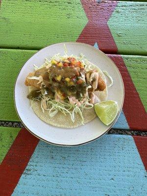 Pacific cod, fish taco