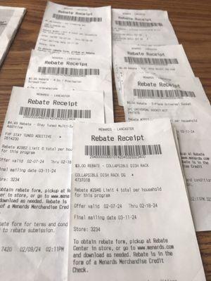 Mail In Rebate Receipts