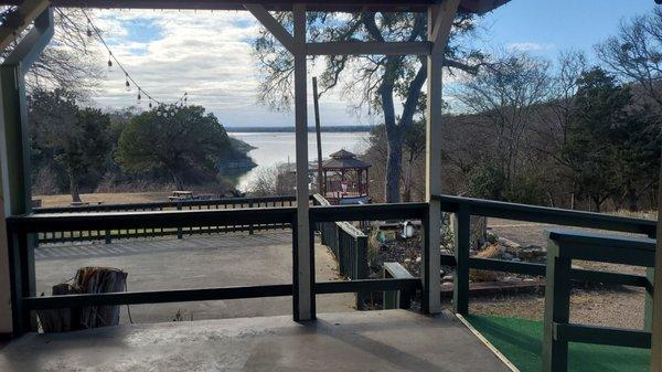 Nice view of Lake Whitney while dining