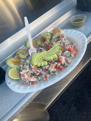 Tostada de Pescado