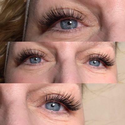 Volume lashes, lash extensions, extensions.