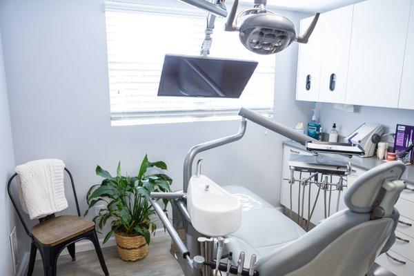 Enjoy a massage from our massging dental chairs while you watch your favorite show on Netflix or Hulu!