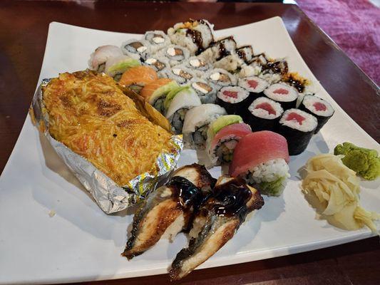 A good variety. The volcano roll on the left was my favorite!