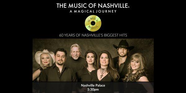 NEW 2019 - Nashville Palace Dinner Show: Mondays + Thursdays 5:30pm. Check website for more show times/full schedule or call 615-730-8962