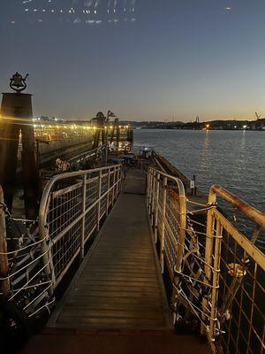 Great outdoor eating spot for a summer evening!