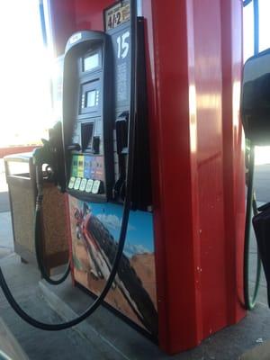 Nothing says good times like a gas pump with a dirt biker on it