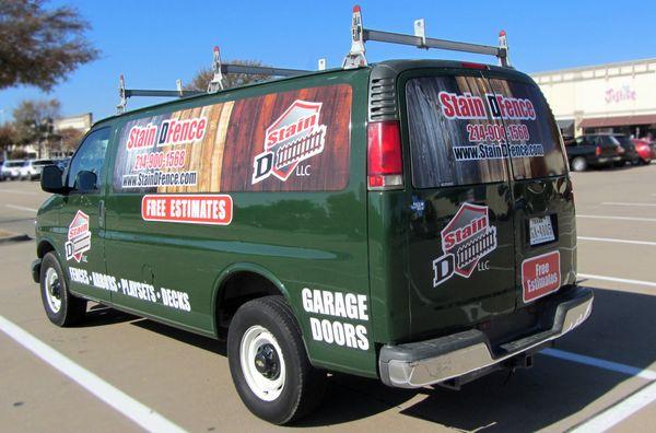 Stain DFence Service Van - fully stocked and ready to meet your every need.