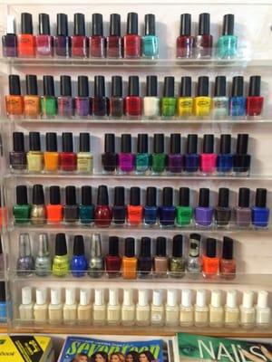 Variety of nail colors.