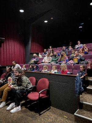 The smaller screen room, perfect size for a group