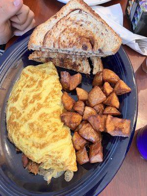 Greek omelet with potatoes