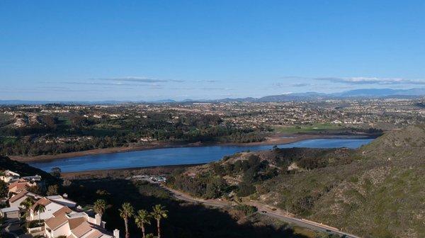 Encinitas backyard views of the Batiquitos Lagoon.