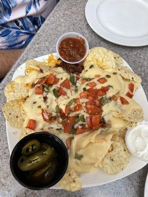 Pulled pork nachos