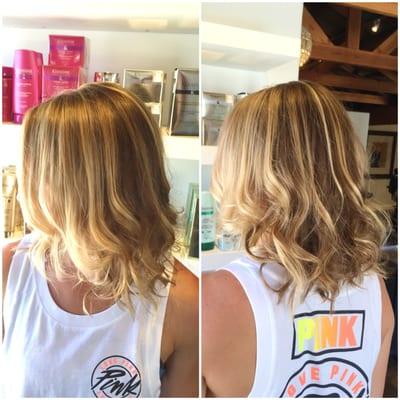 Cut and balayage by stylist Shawntel McCarty