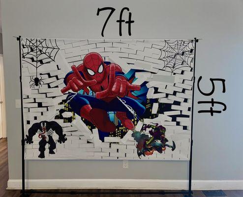 Spider man birthday banner