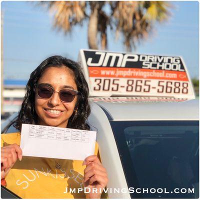 Sana is another happy customer passing the #drivingexam with #jmpdrivingschool.  You can be the next one. https://linktr.ee/JMPdriving