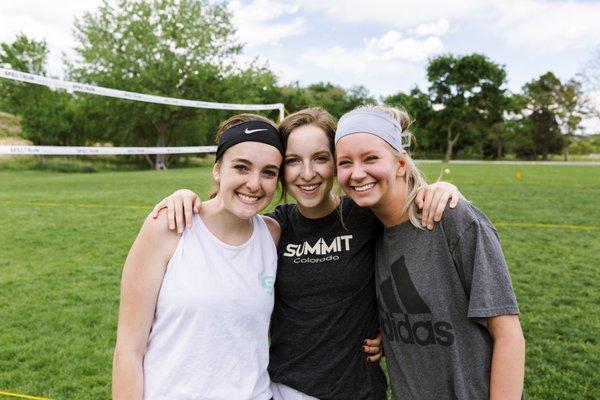 A group of students at a Summit summer conference.