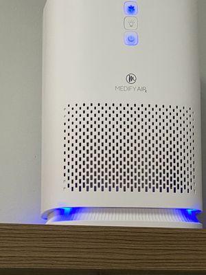 UV light air purification devices throughout the office space.