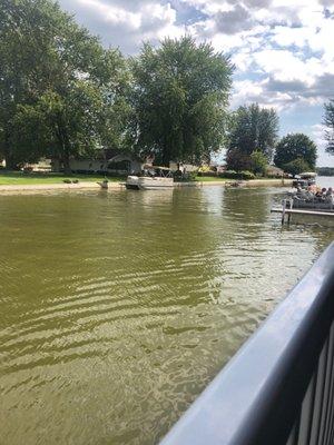 On the back porch, channel view