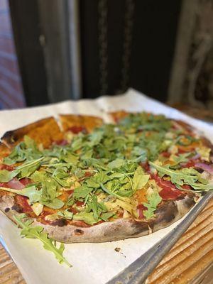 Vegan Pizza (no mushrooms add jalapeño)