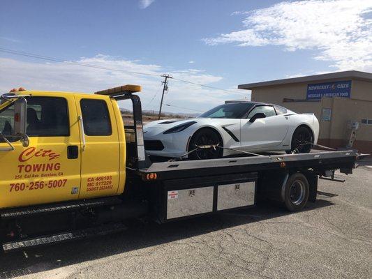 Towing a high-end car