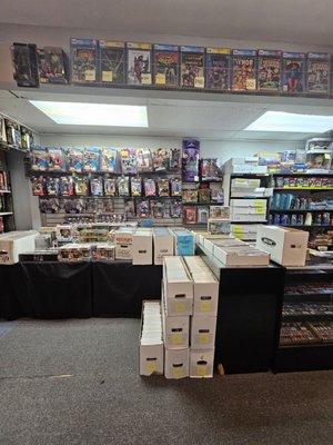 Toys, CGC slabs, cards in the glass case