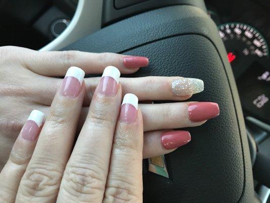 My daughter and I went. My nails are real and I always get French tip gel, she got a full set acrylic with gel. I highly recommend Vivian!