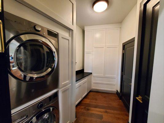 10' tall x 48" wide White Shaker Pantry and other cabinetry.