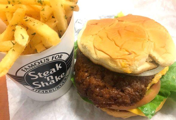 Original Double with parmesan 'n herb fries