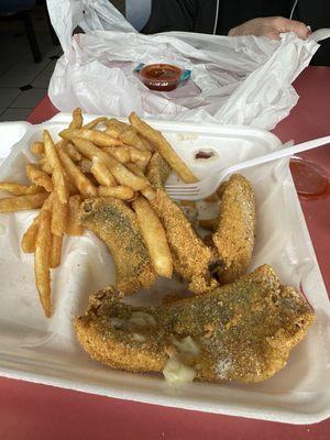 Jack Salmon (whitefish) and fries.