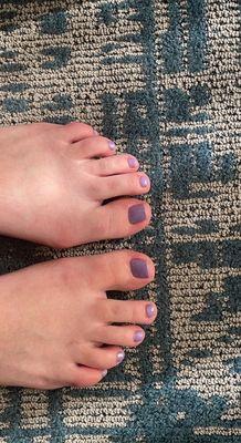 pedicure with gel