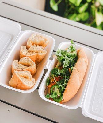 Sous Vide Pork Belly Banh Mi, Roostar Garlic Bread | IG: @joyyeats