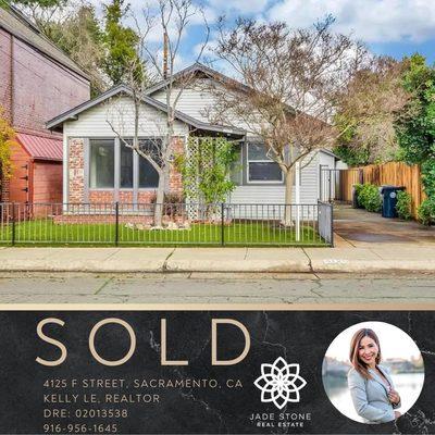 Successfully sold my clients house on F Street