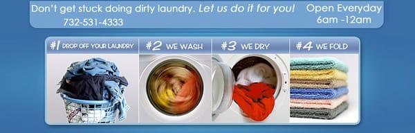 Do your laundry in 3min!  Call us to schedule a pick up. Just call us at (732) 531-4333 

www.fluffandfoldlaundromat.com