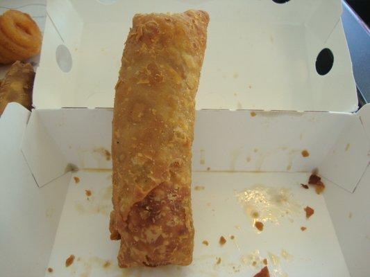 Why does it look so dark and disgusting at the bottom of the egg roll?