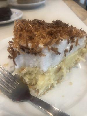 Coconut Pie with perfect merengue and crust.