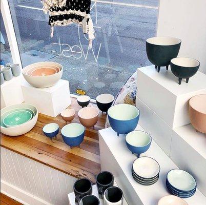 We love Pigeon Toe ceramics, based here in Portland, Oregon!