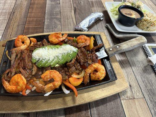 Steak and Shrimp Fajita